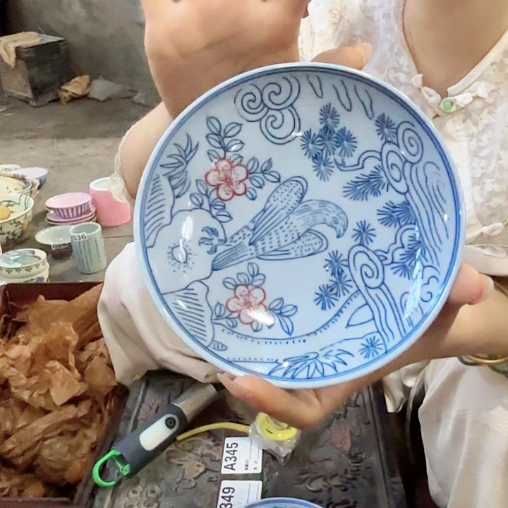 摆件景德镇高温陶瓷海东青