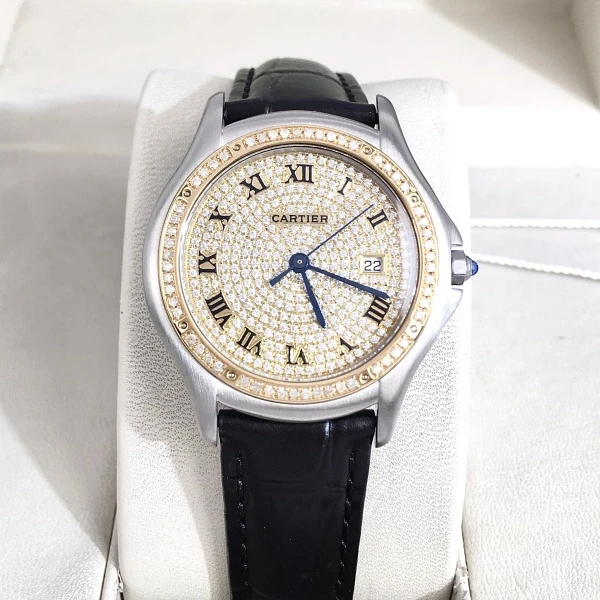 卡地亚/95新/石英表/表径32.5/S252250113003