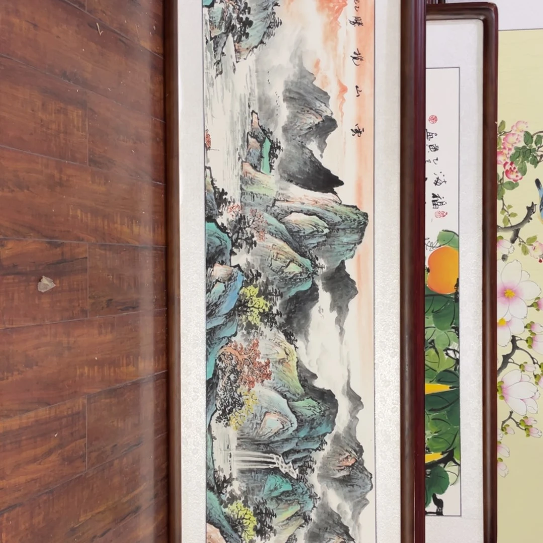 国画带框尺寸48*163厘米