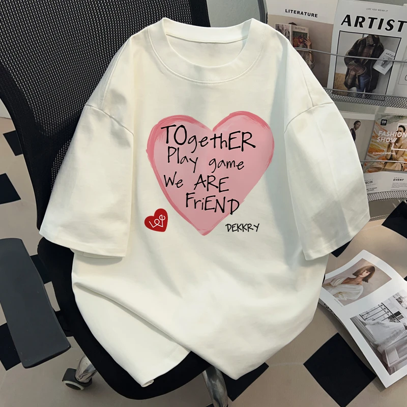 jtrt街头潮牌美式重磅纯棉短袖T恤男女夏季打底宽松情侣正肩上衣