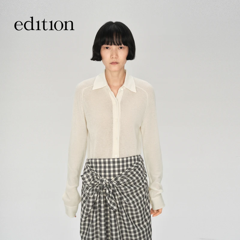 【E+轻生活系列】edition2025秋季新款云朵羊绒针织衫#EBE3CAR019