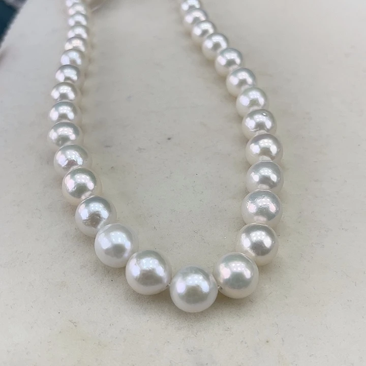 淡水珍珠银S925镶嵌颈饰10➕极光炫彩