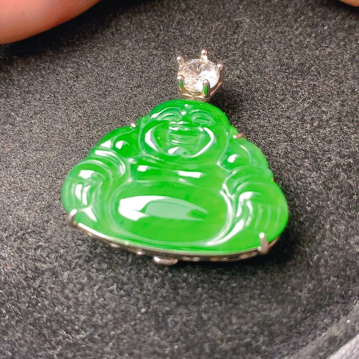 【闪购商品】翡翠银S925镶嵌颈饰翡翠