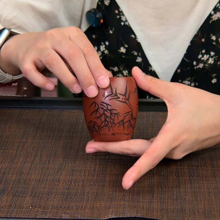 茶杯紫砂高货放漏