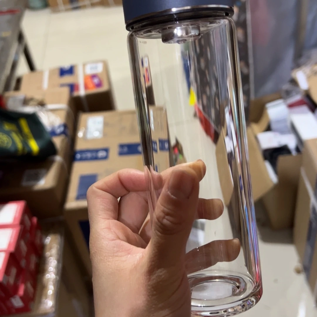 希6087单层烫手玻璃杯350ml