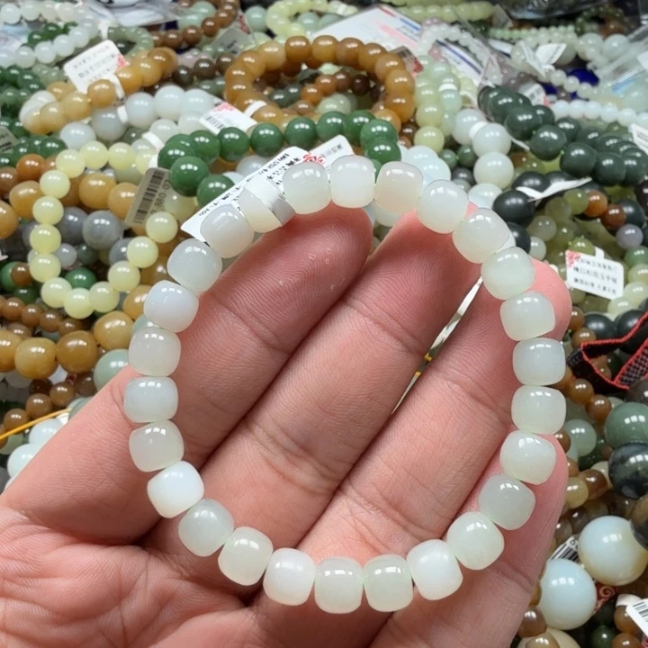 和田玉未镶嵌手链236