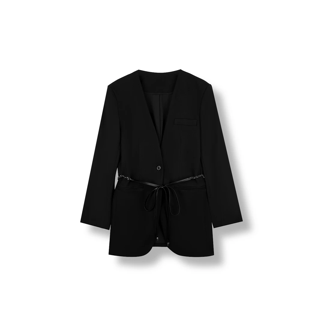 （Max）25ss早秋新款高智干练西装外套气质款（M24C4769CSC-1447）