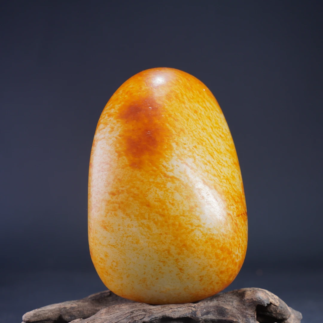 和田玉白玉原石把件（高9.2cm宽6.2cm重396g）QTY0008