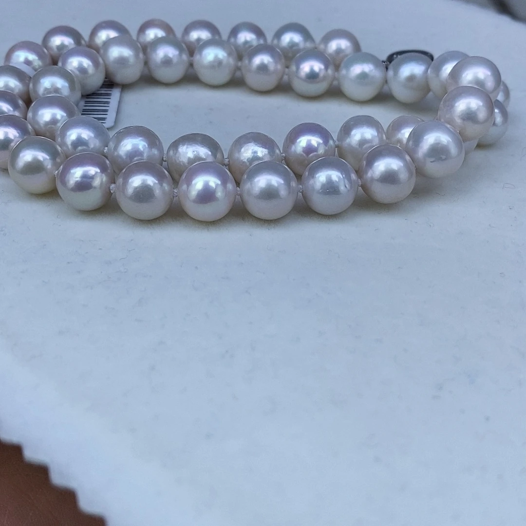 淡水珍珠颈饰银S925镶嵌➕10炫彩高品