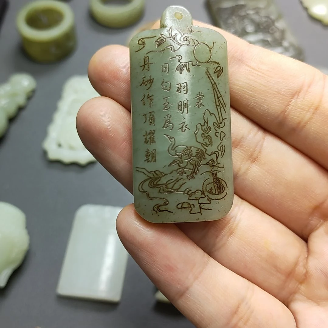 和田玉未镶嵌颈饰