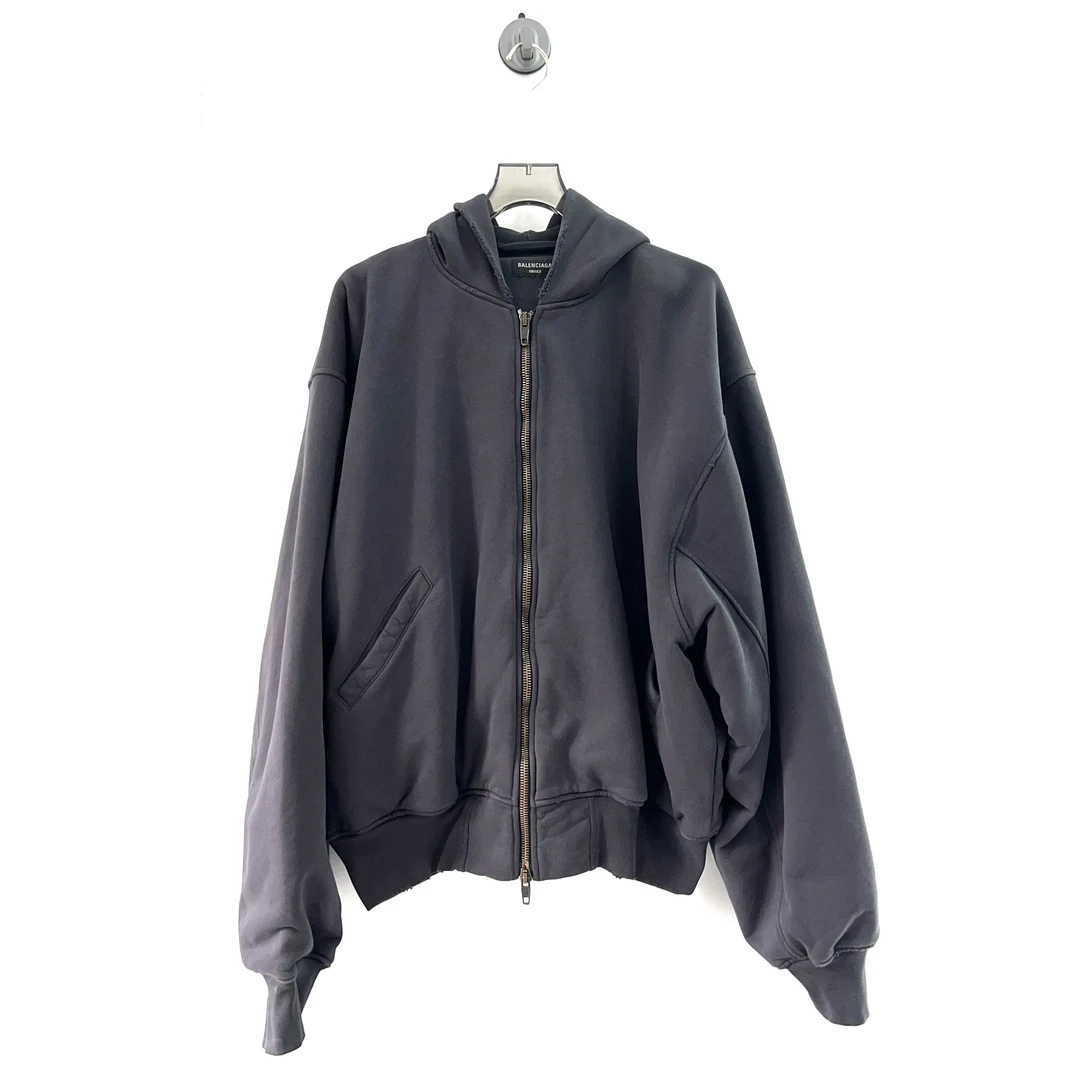 未使用 Balenciaga/巴黎世家 24Fw反转字母拉链帽衫/S码（北京）