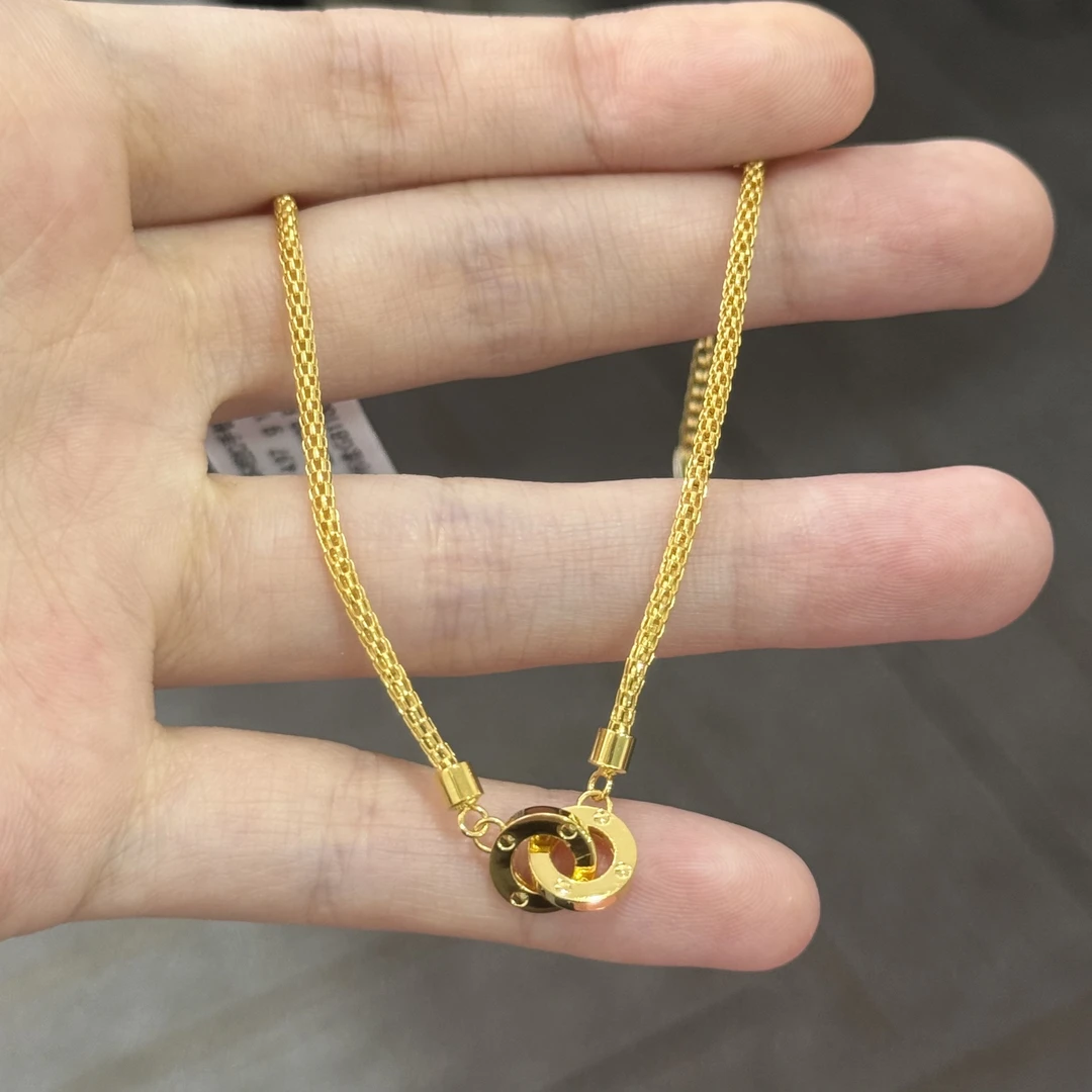 环环相扣手链足金999