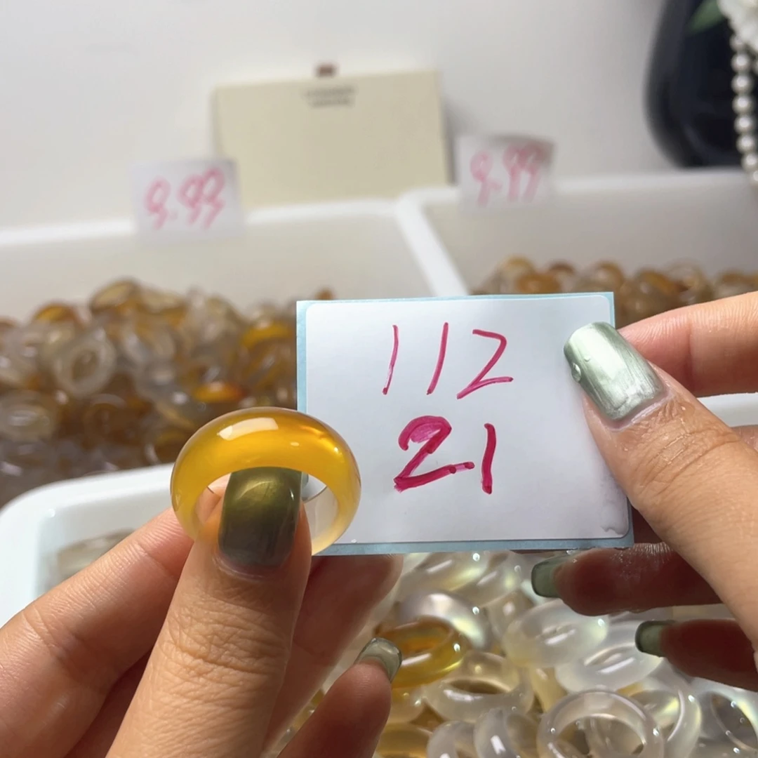 玛瑙/玉髓戒指合金112