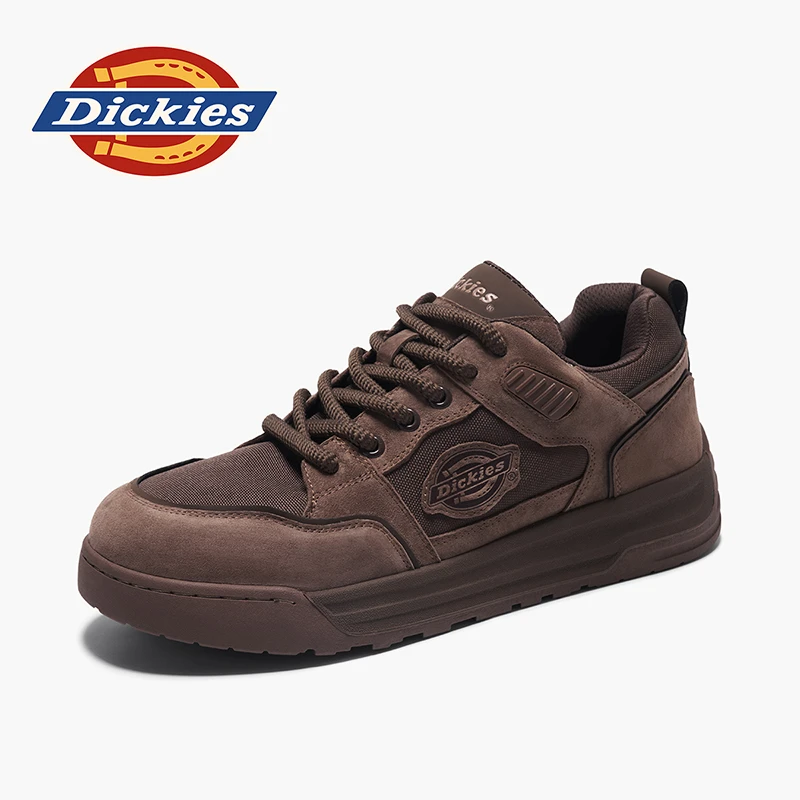 Dickies2025新款百搭男鞋时尚休闲运动鞋低帮鞋巧克力棕休闲板鞋