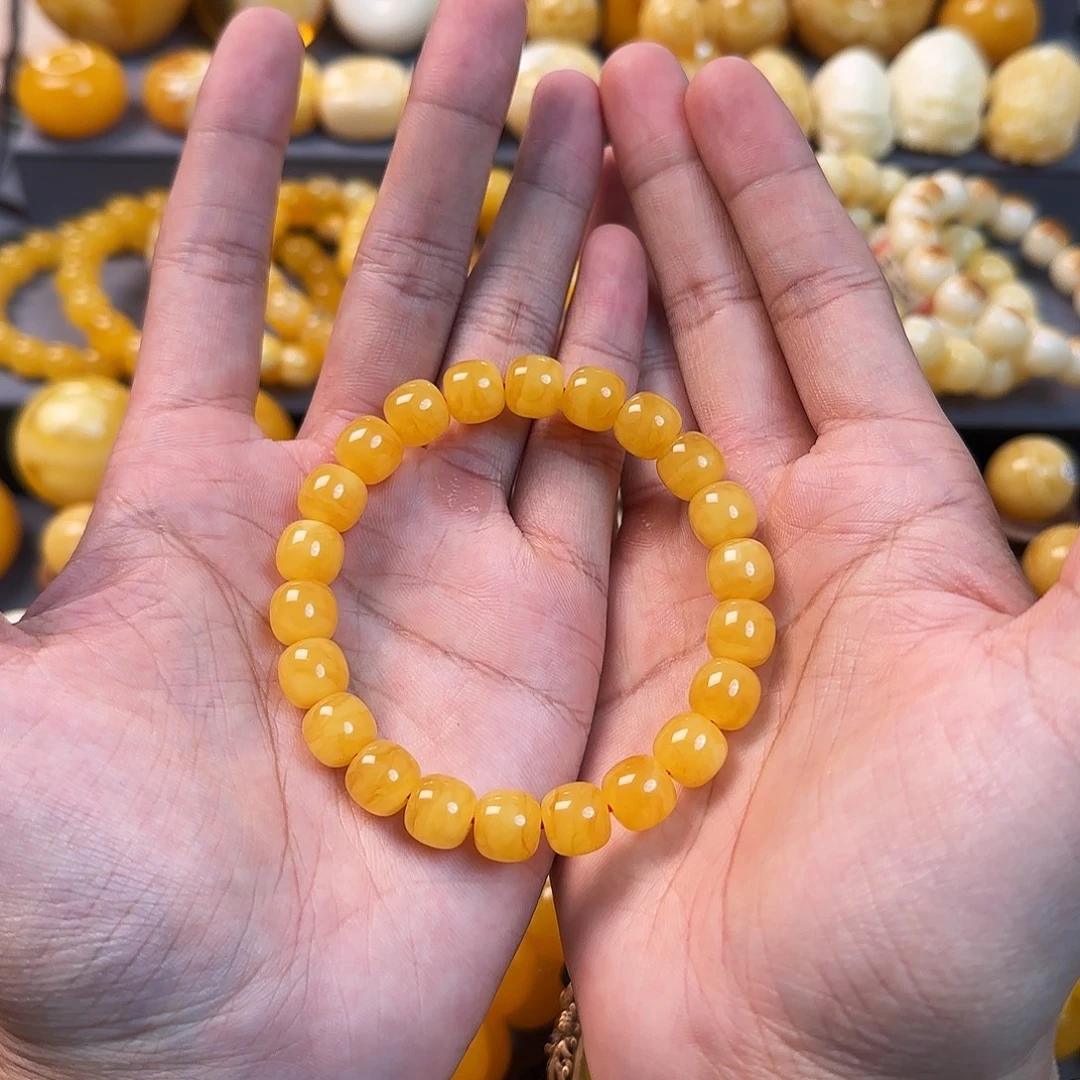 未镶嵌琥珀珠宝奇石10mm同料