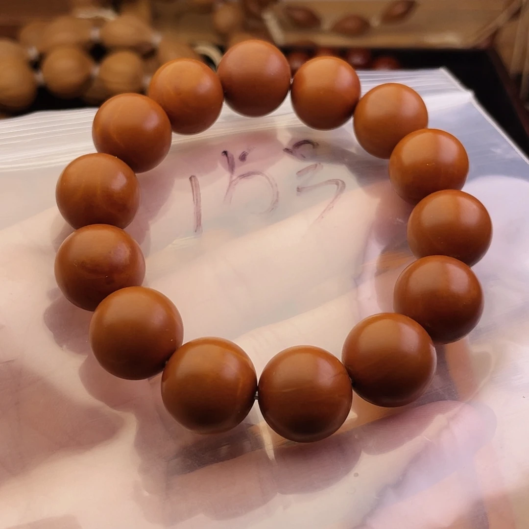 手串/手链橄榄核16尺寸广西鸡血红铁核小孔道15号福利串