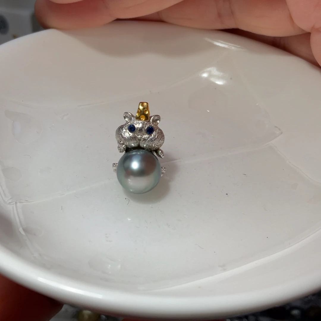 银S925镶嵌颈饰海水珍珠