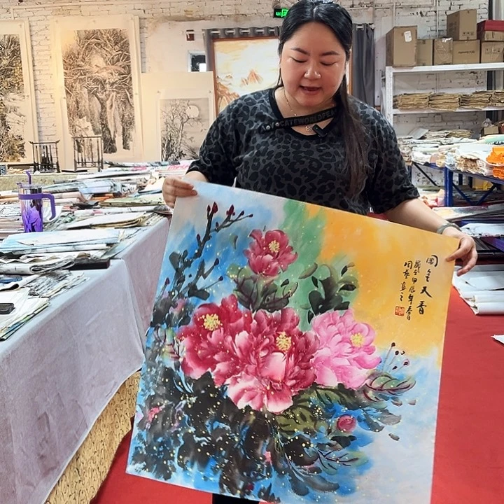 国画手绘国画作品