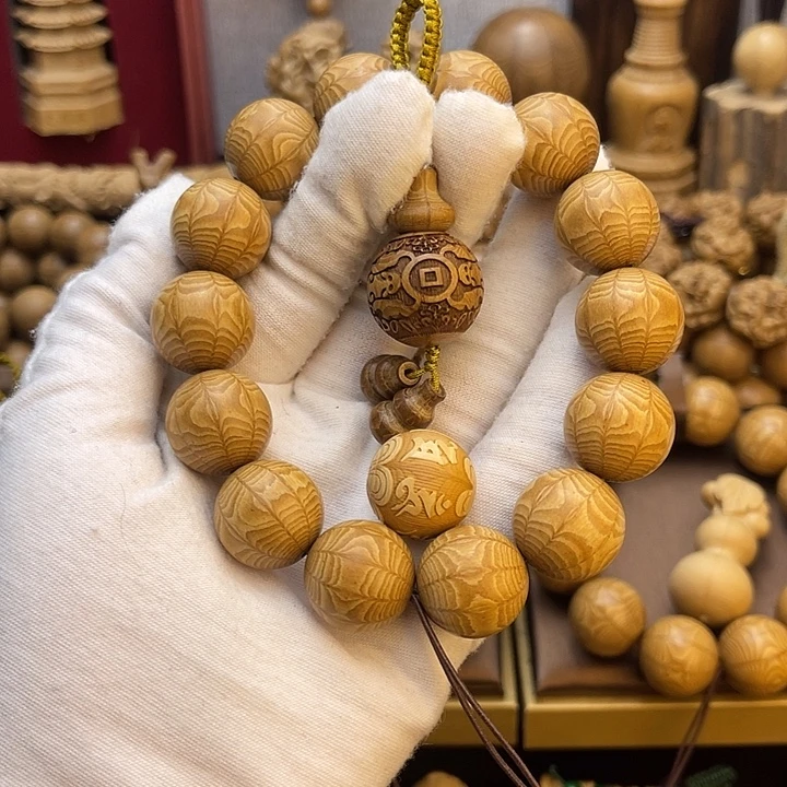 暂***停木质非金属九道木同料手串1.8