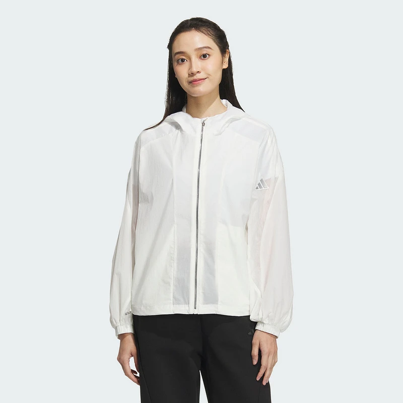 adidas阿迪女子轻薄外套MT WV JKT户外休闲连帽运动外套JZ1682