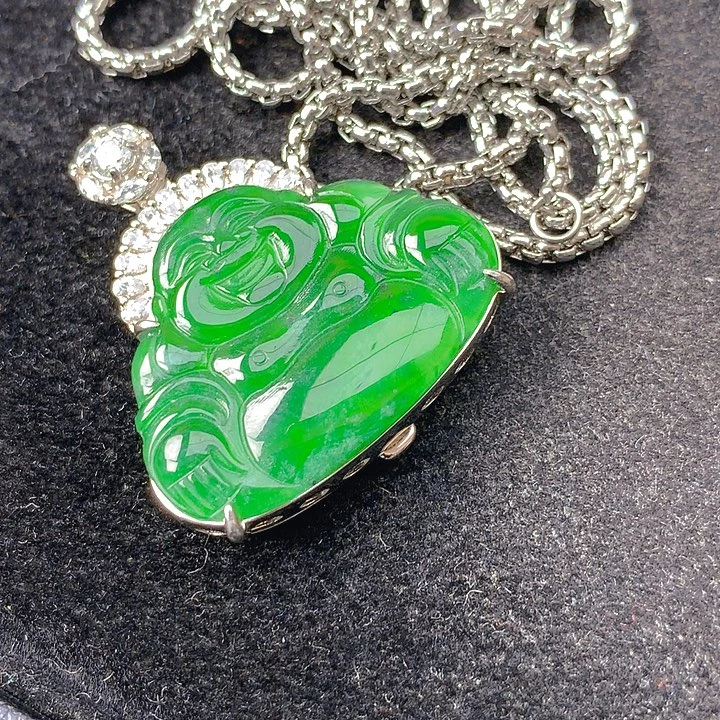 翡翠银S925镶嵌颈饰