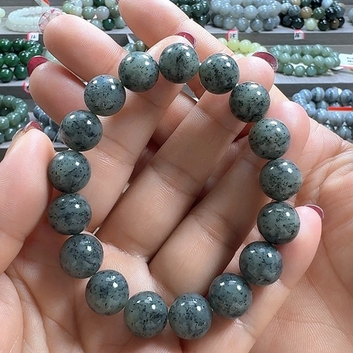 和田玉手链未镶嵌新疆青花卡12