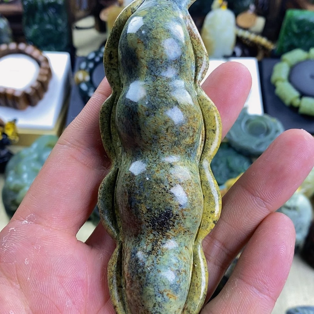 岫岩河磨玉（透闪石质玉）手把未镶嵌7****3