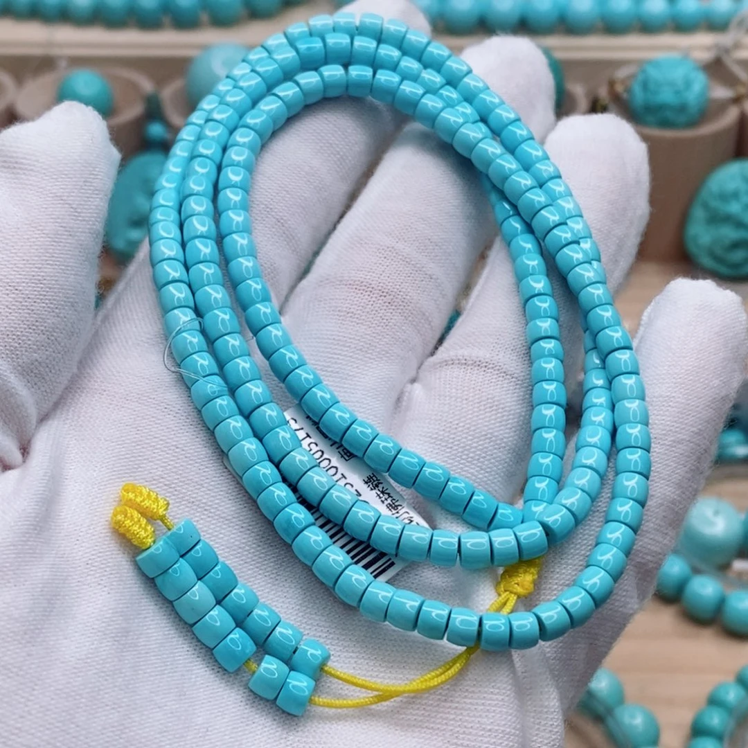 绿松石未镶嵌珠宝奇石4.3mm