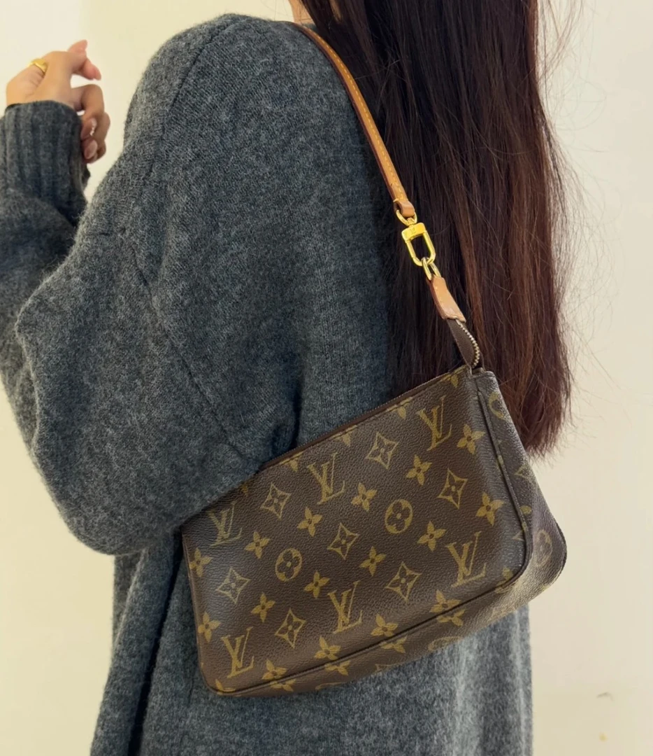 95新 LouisVuitton/路易威登 全原老花大麻将纯芯片