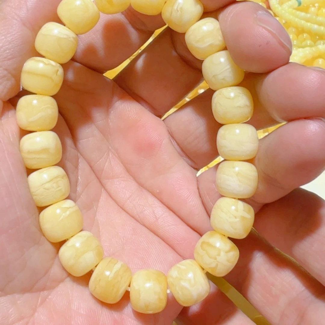蜜蜡手串未镶嵌琥珀蜜蜡手串11.1mm