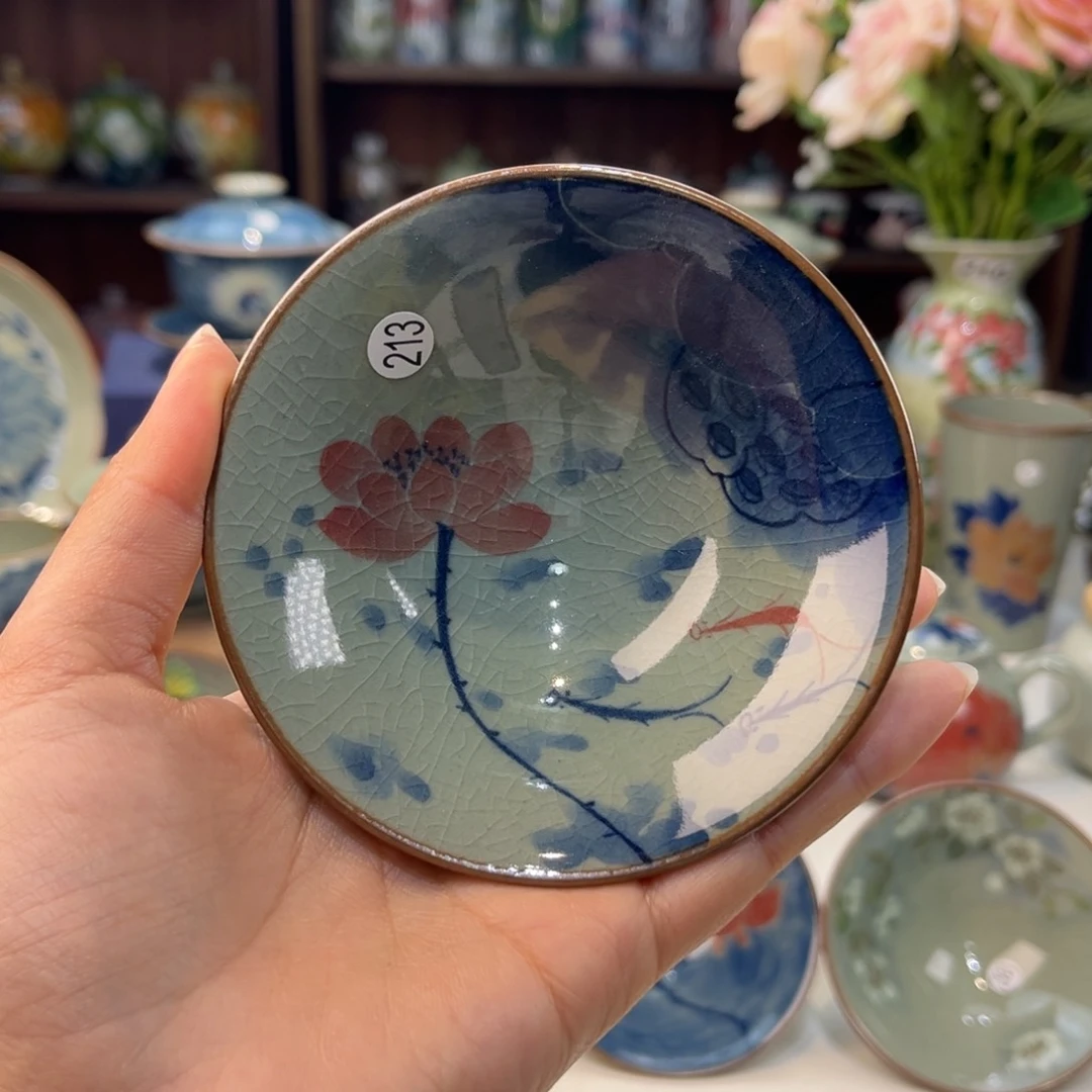 瓷片景德镇手工手绘陶瓷茶具