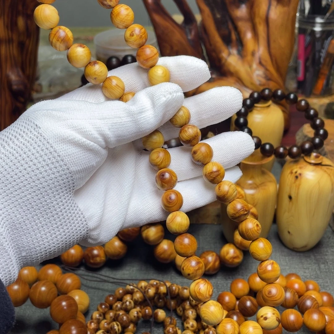 柏木（崖柏）1.2瘤疤龙胆闪双圈38颗