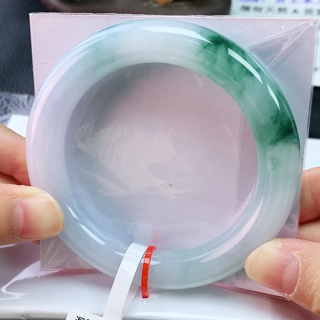 翡翠手镯未镶嵌57胖