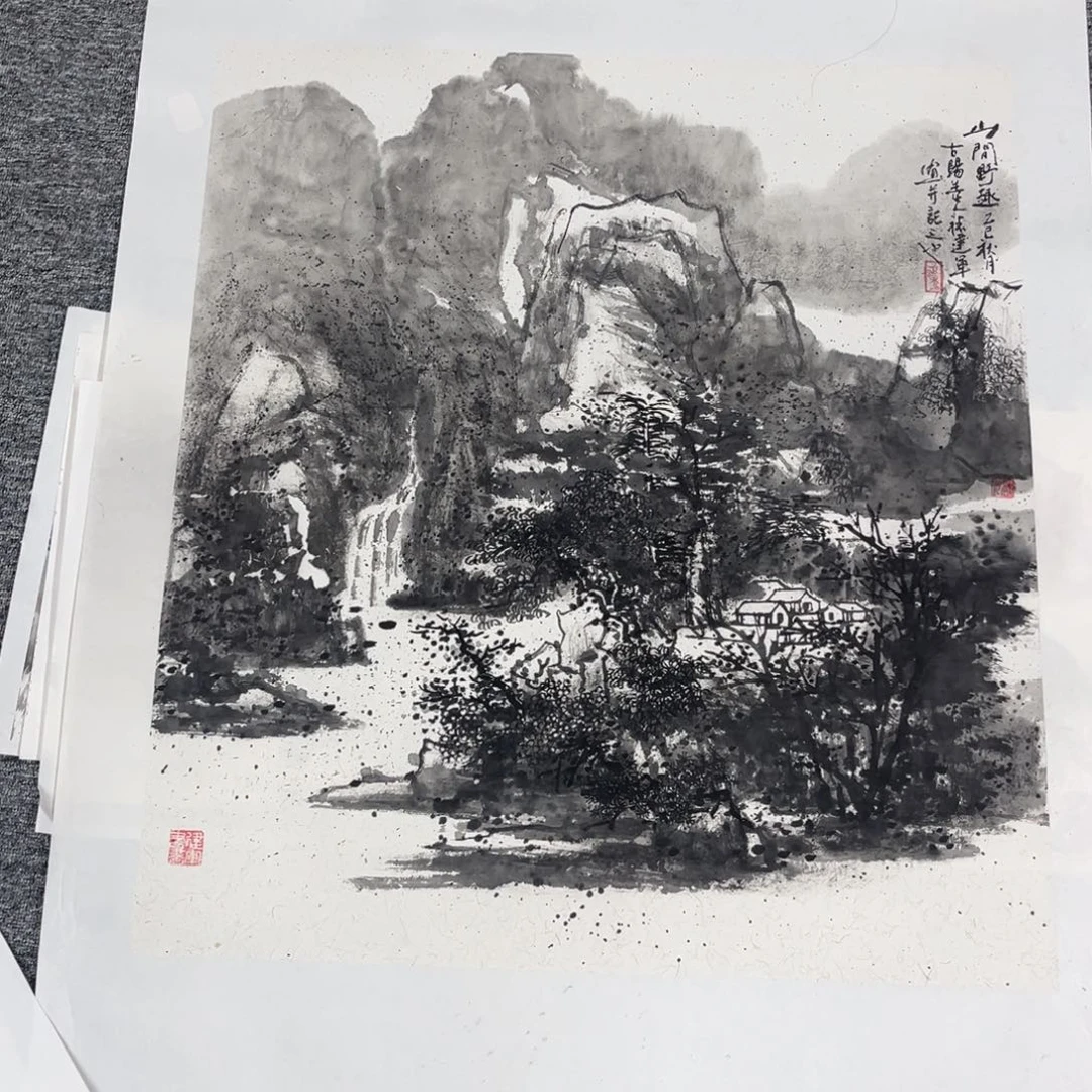 泉***夫国画绘画作品多次参加