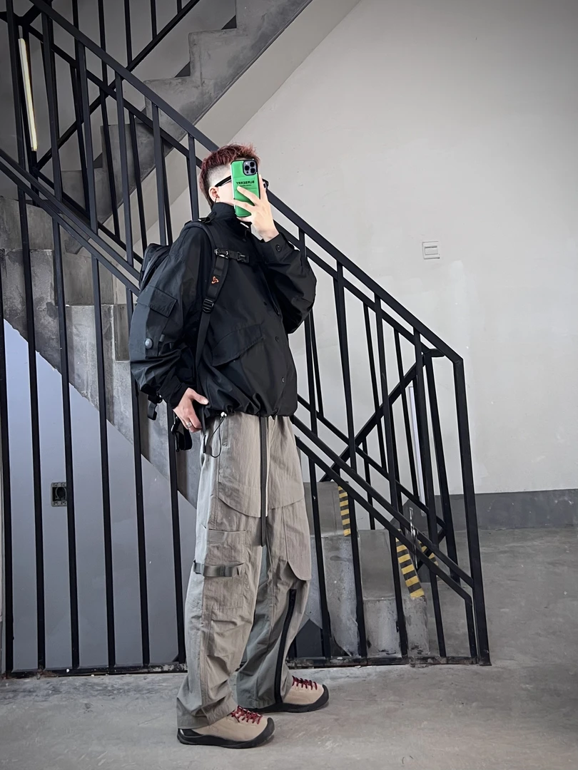 UY-6018Urban outdoor山系廓形战地夹克防风防水户外机能风男女款