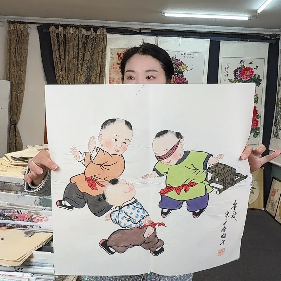 纯手绘国画作品好看