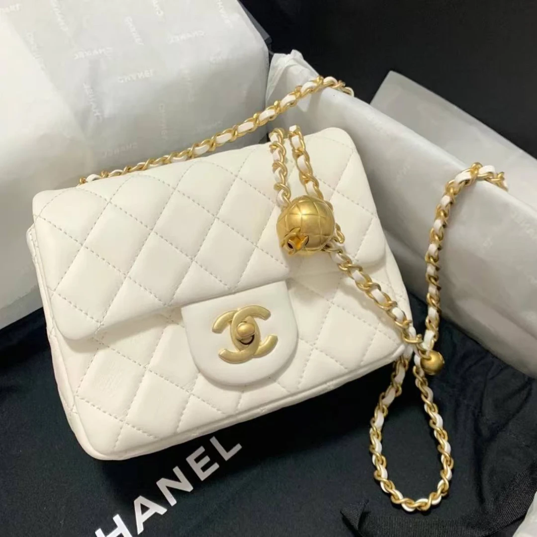 99新 Chanel/香奈儿 多多奢品/香奈儿白金金球方胖斜挎包/99新