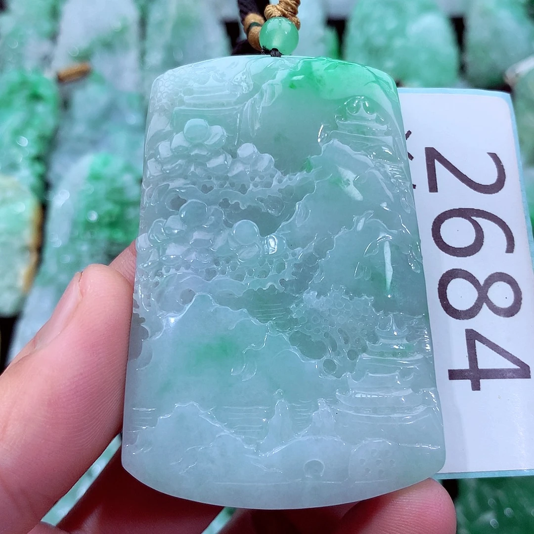 翡翠未镶嵌吊坠(不含链)