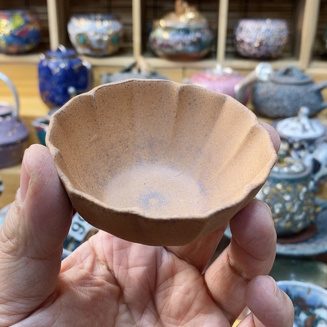 粗陶志野柴烧茶器