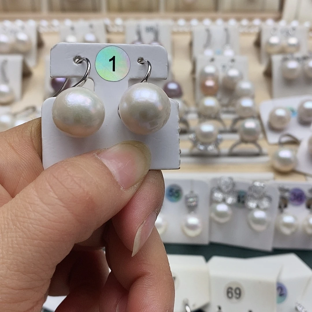 平***福颈饰淡水珍珠银S925镶嵌