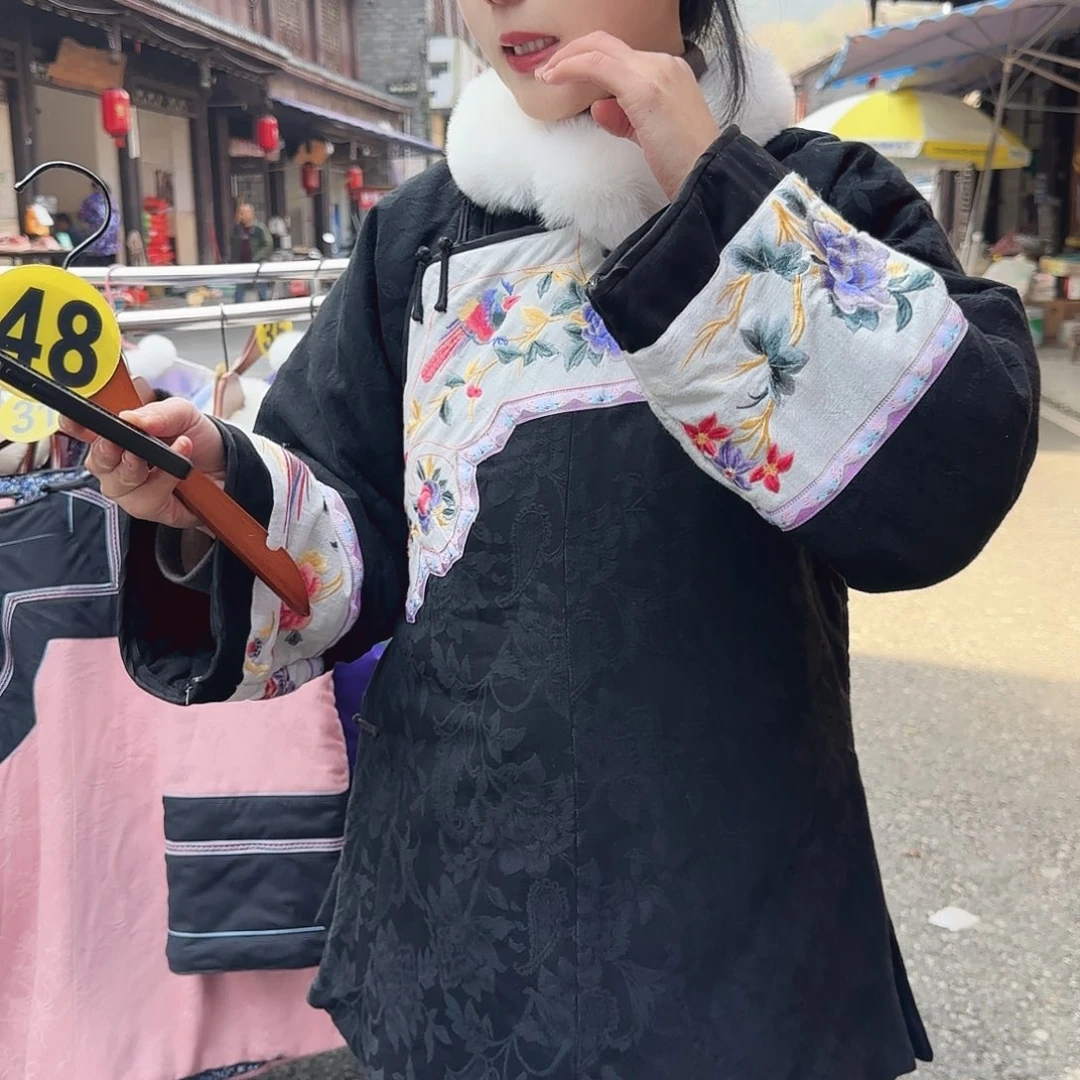 李***食湘西苗族刺绣加厚163 130斤