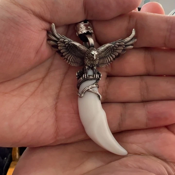 颈饰银S925镶嵌和田玉