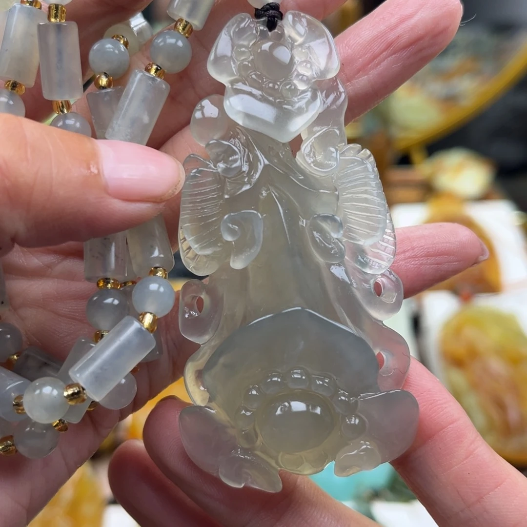 岫玉未镶嵌挂件挂件