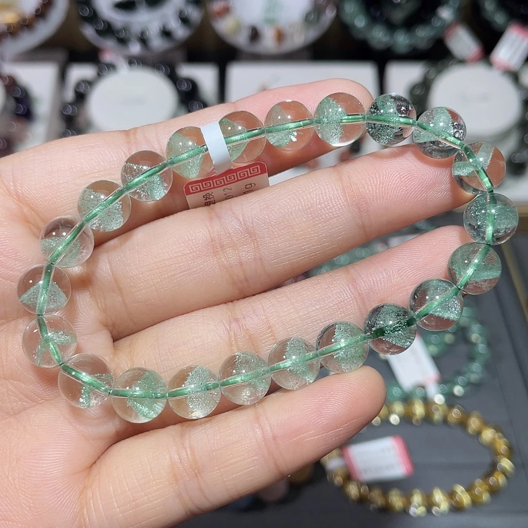 手串未镶嵌水晶翠幽灵金字塔手串