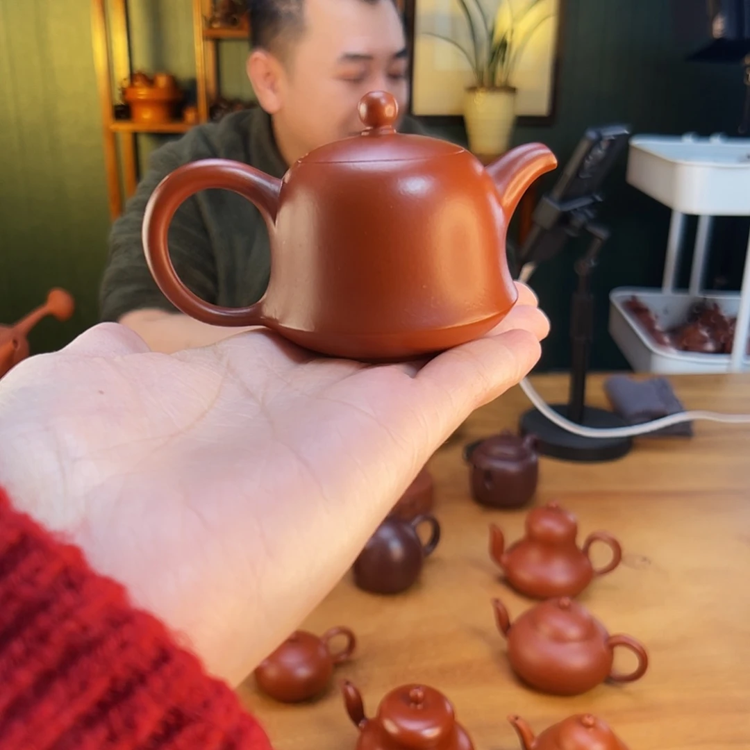 紫砂茶壶聂**际金钟大红袍50-60cc