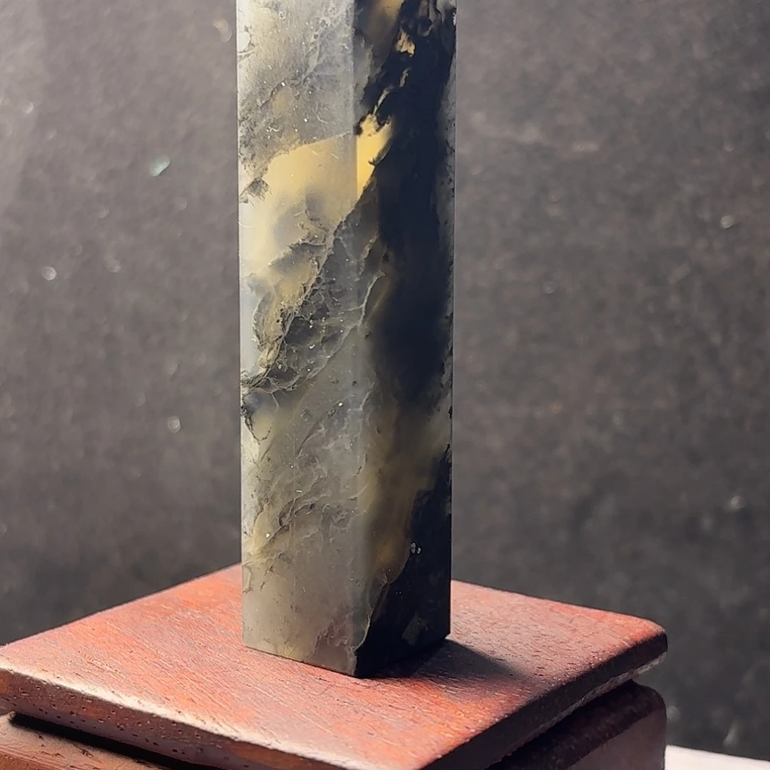 昌化石昌化水墨冻印章