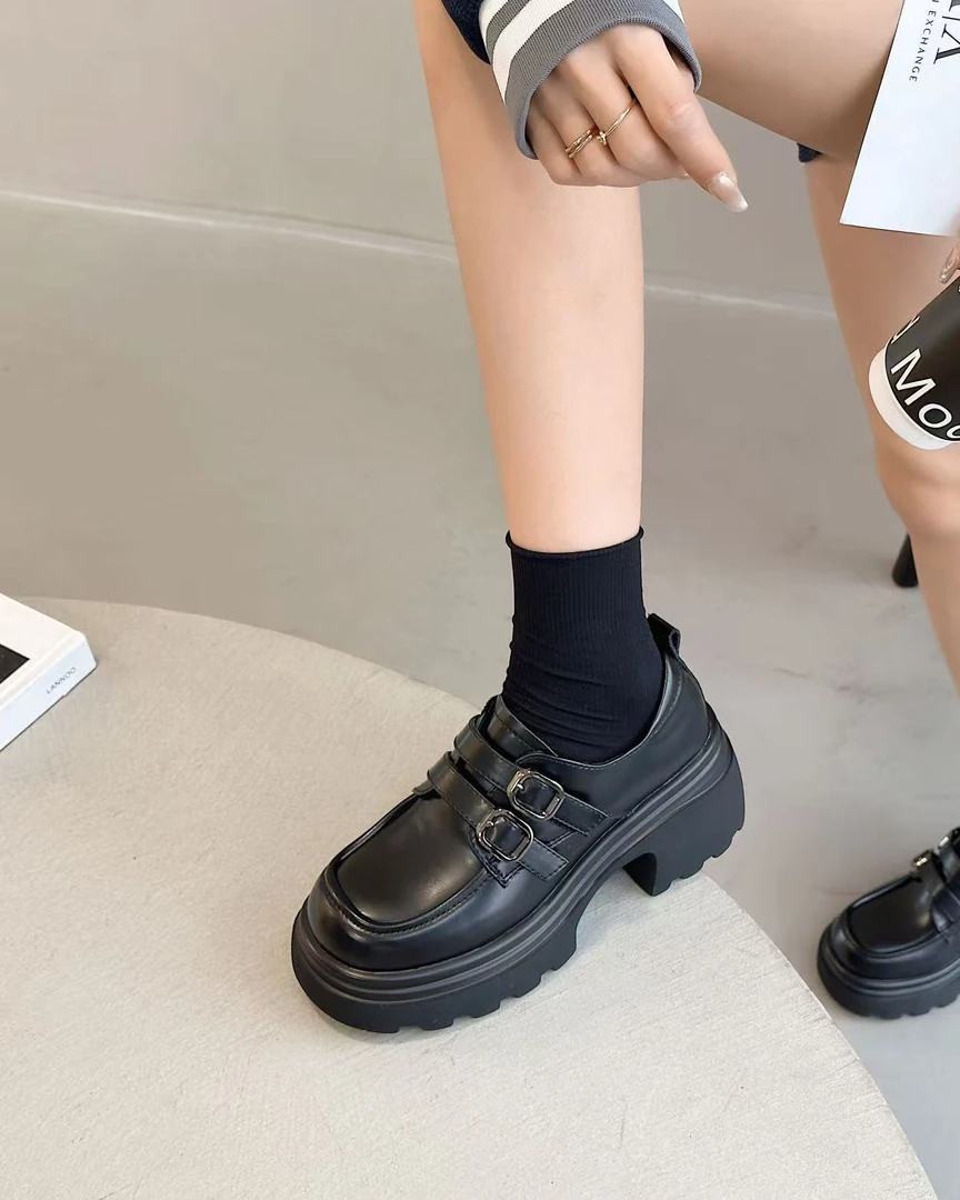 春季休闲厚底乐福鞋新款百搭高级感时尚   ZB-6060