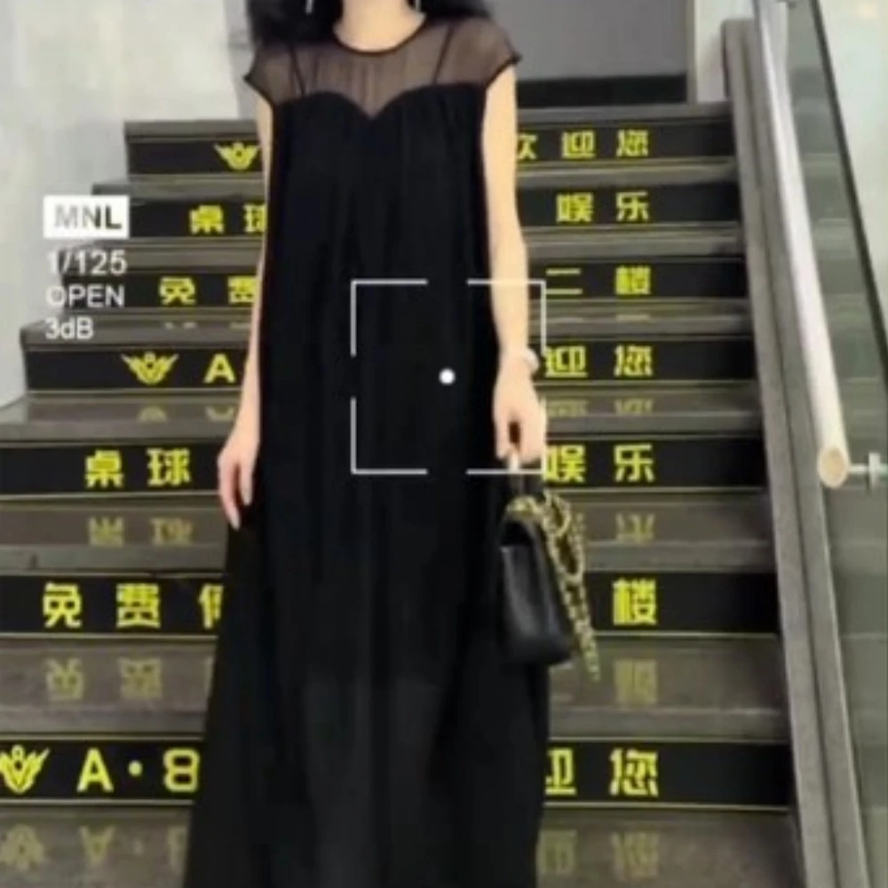 夏季长裙温柔风法式连衣裙夏装吊带裙清冷连衣裙CC601801