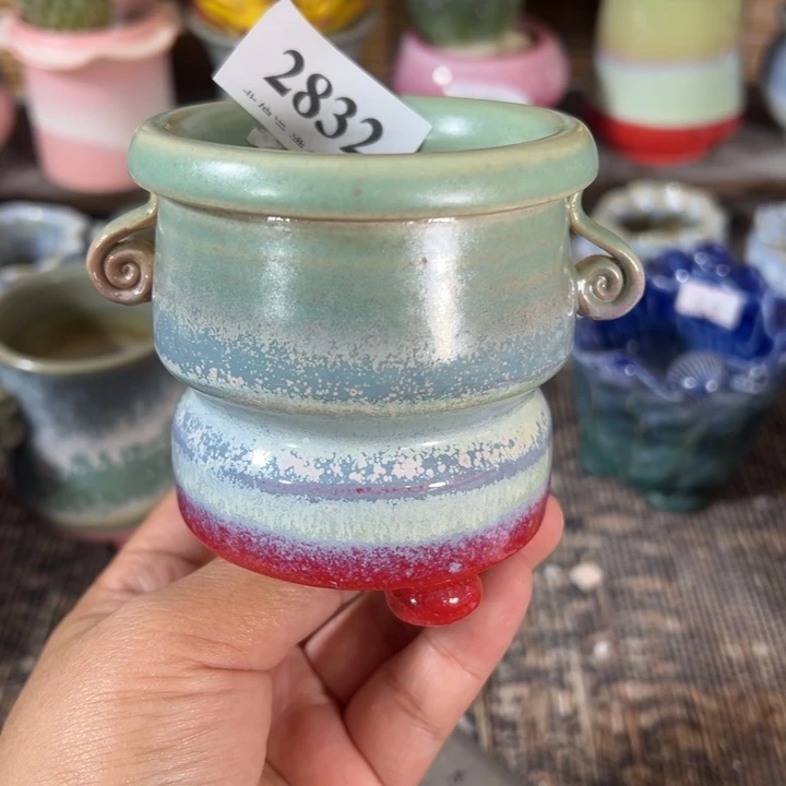 口6高7 手工花盆满30包邮