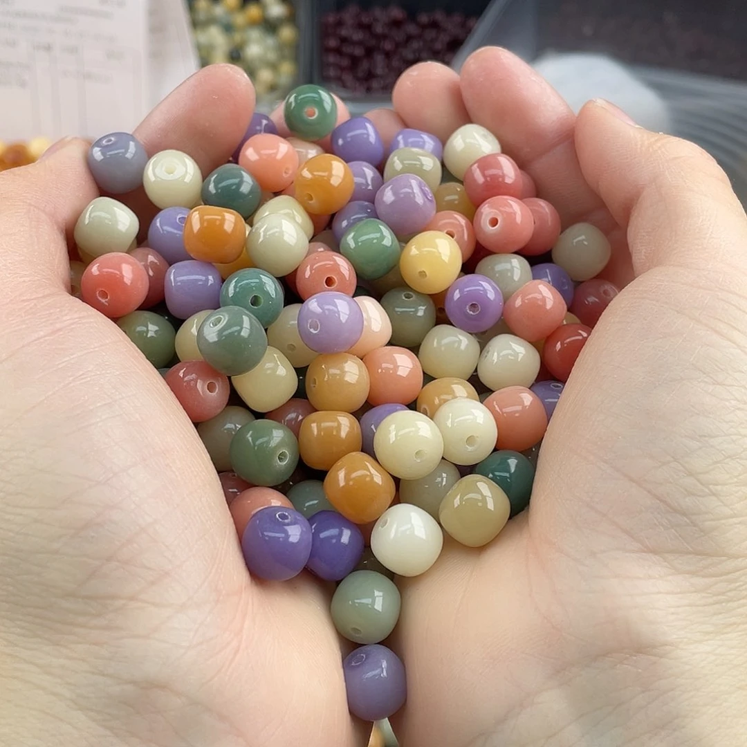 白玉菩提吊坠z 10mm/100+20颗 微瑕不售后